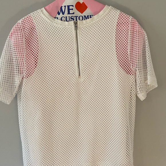 Banana Republic white mesh blouse - Picture 2 of 6
